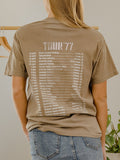 Pink Floyd Animals Factory Tour '77 Front/Back Brown Heavyweight Tee