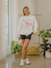 Arkansas Razorbacks Rah Rah White Sweatshirt