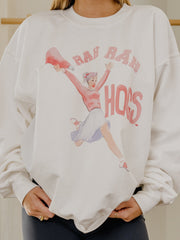 Arkansas Razorbacks Rah Rah White Sweatshirt