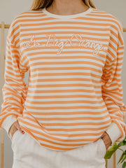 Tennessee Vols Simple Script Orange/White Stripe Hi Dive Sweatshirt