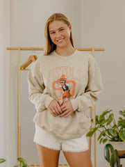 OSU Cowboys Club Mascot Sand Thrifted Sweatshirt