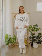 At The Christmas Party Hop White Sweatpants