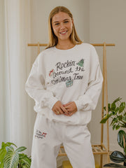 Rockin' Around The Christmas Tree White Sweatshirt