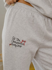 At The Christmas Party Hop Ash Gray Sweatpants