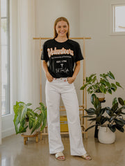 Tennessee Vols Letterman Black Thrifted Tee