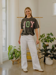 Joy Quilted Puff Ink Pepper CC Tee