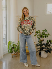 Arkansas Razorbacks Filled Gault Camouflage Sweatshirt