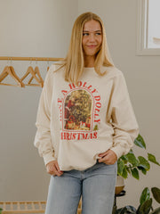 Dolly Parton Holly Dolly Christmas Natural Sweatshirt