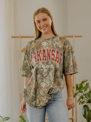 Arkansas Razorbacks Filled Gault Camouflage Tee