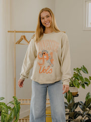 Tennessee Vols Club Mascot Sand Thrifted Sweatshirt