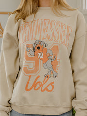 Tennessee Vols Club Mascot Sand Thrifted Sweatshirt