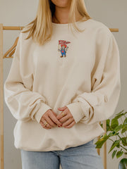 Nebraska Huskers Mascot Flag Natural Sweatshirt
