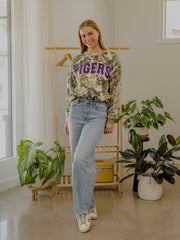 LSU Tigers Filled Gault Camouflage Sweatshirt