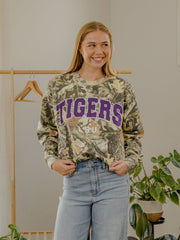 LSU Tigers Filled Gault Camouflage Sweatshirt