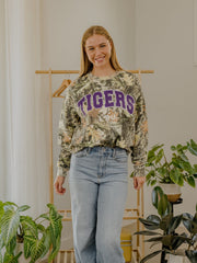 LSU Tigers Filled Gault Camouflage Sweatshirt