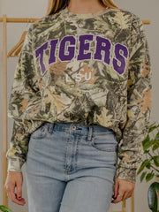 LSU Tigers Filled Gault Camouflage Sweatshirt