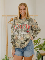 ASU Red Wolves Filled Gault Camouflage Sweatshirt