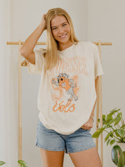 Tennessee Vols Club Mascot Off White Thrifted Tee