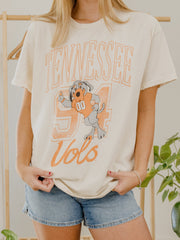 Tennessee Vols Club Mascot Off White Thrifted Tee