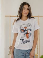 Auburn Tigers Club Mascot White Ellie Perfect Tee