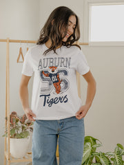 Auburn Tigers Club Mascot White Ellie Perfect Tee