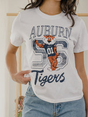 Auburn Tigers Club Mascot White Ellie Perfect Tee