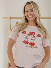 Arkansas Razorbacks Cheer Pink Ellie Perfect Tee