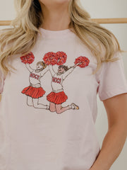 Arkansas Razorbacks Cheer Pink Ellie Perfect Tee