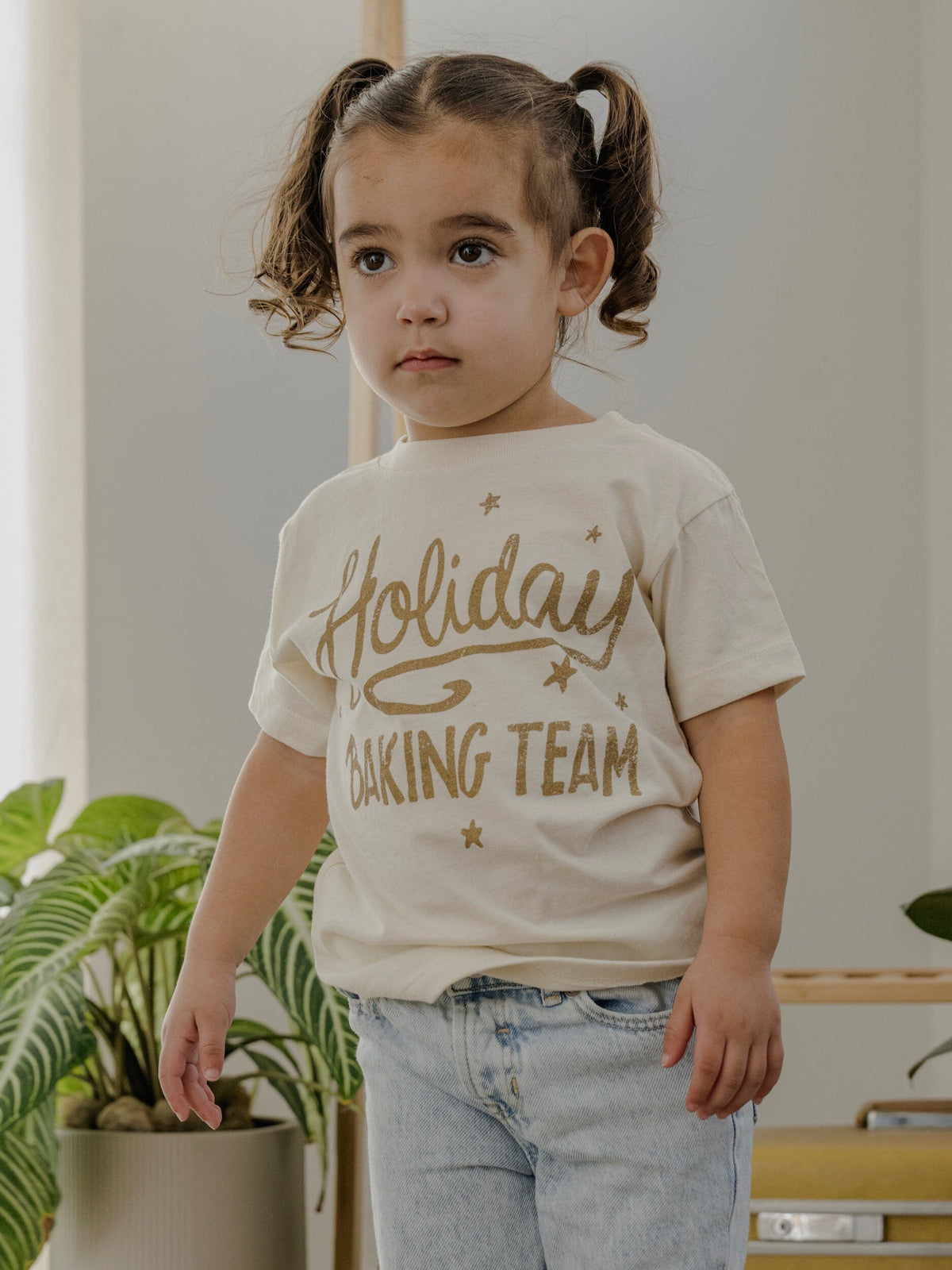 Children's Holiday Baking Team Natural Tee