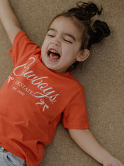 Children's OSU Cowboys Established Bows Orange Tee