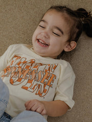 Children's Vols Twisted Check Oatmeal Tee