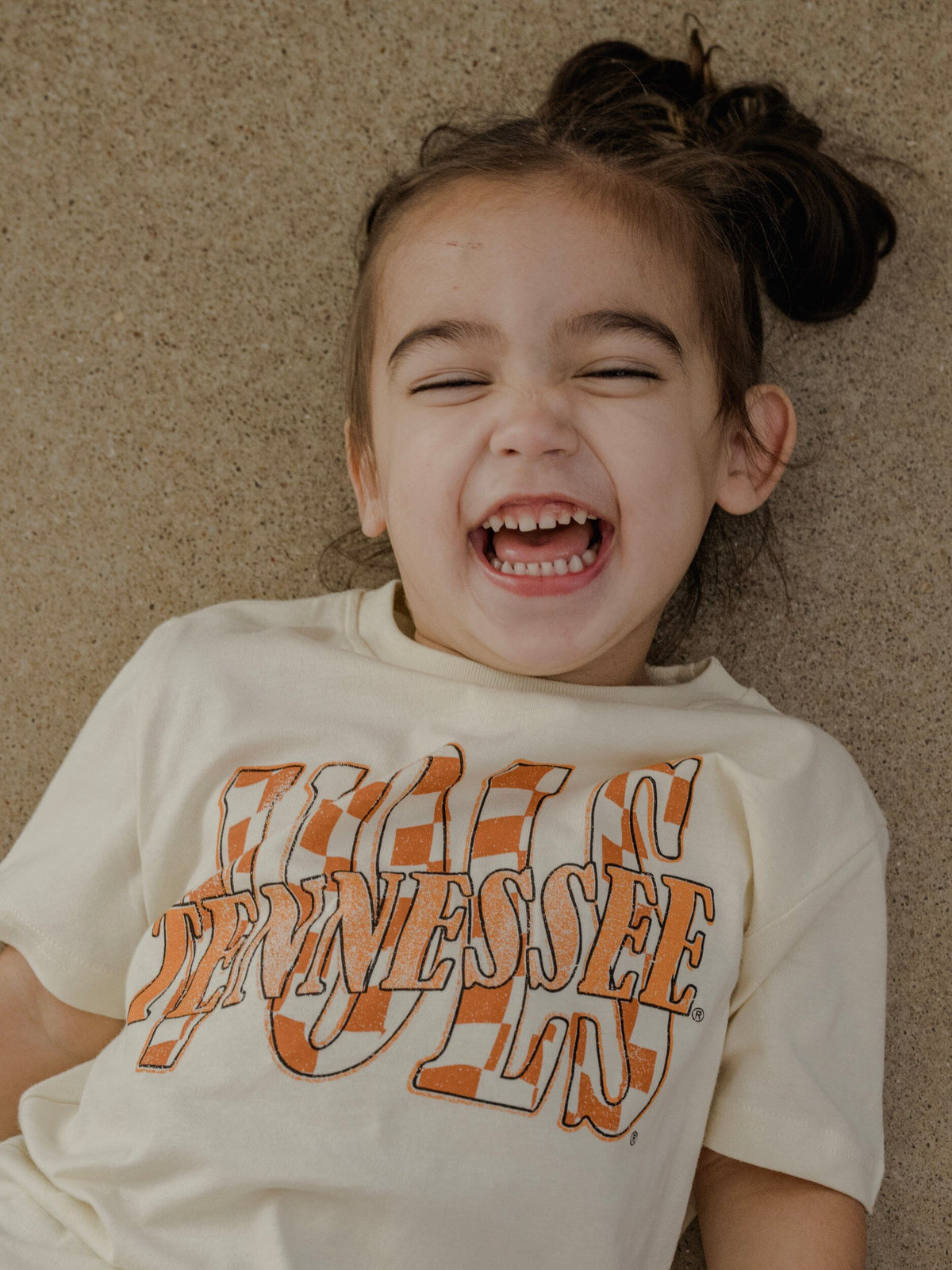 Children's Vols Twisted Check Oatmeal Tee