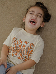Children's Vols Twisted Check Oatmeal Tee