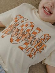 Children's Vols Twisted Check Oatmeal Tee