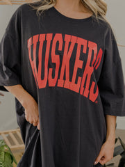Nebraska Huskers Tall Boy Smoke One Size Tee