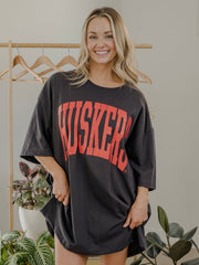 Nebraska Huskers Tall Boy Smoke One Size Tee