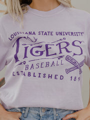 LSU Tigers RL Baseball Violet CC Tee