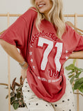 Arkansas Razorbacks Jersey Patch Cardinal Heavyweight Tee