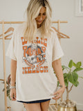 Willie Nelson Texas on My Mind 1883 Off White Thrifted Tee