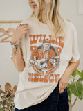 Willie Nelson Texas on My Mind 1883 Off White Thrifted Tee