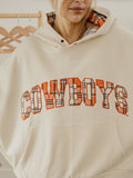 *COMING SOON* OSU Cowboys Varsity Plaid Off White Hoodie