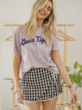 LSU Tigers Bold Script Lilac Ellie Heavyweight Tee