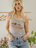 Tennessee Vols Football Icon Gray Tube Top
