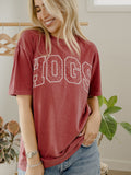 Arkansas Razorbacks Polka Dot Puff Ink Cardinal Tee