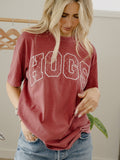 Arkansas Razorbacks Polka Dot Puff Ink Cardinal Tee