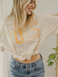 Tennessee Vols Quilted Puff Ink Ivory CC Tee