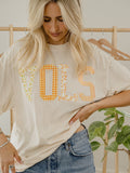 Tennessee Vols Quilted Puff Ink Ivory CC Tee