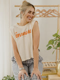 Tennessee Vols Bold Script Off White Tank