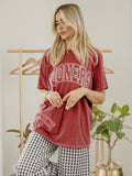 OU Sooners Polka Dot Puff Ink Crimson CC Tee