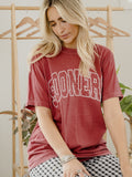 OU Sooners Polka Dot Puff Ink Crimson CC Tee